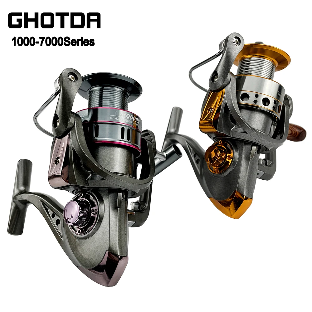 Carrete de pesca giratorio metal serie 1000-7000 – Arrastre 10kg - imagen 5