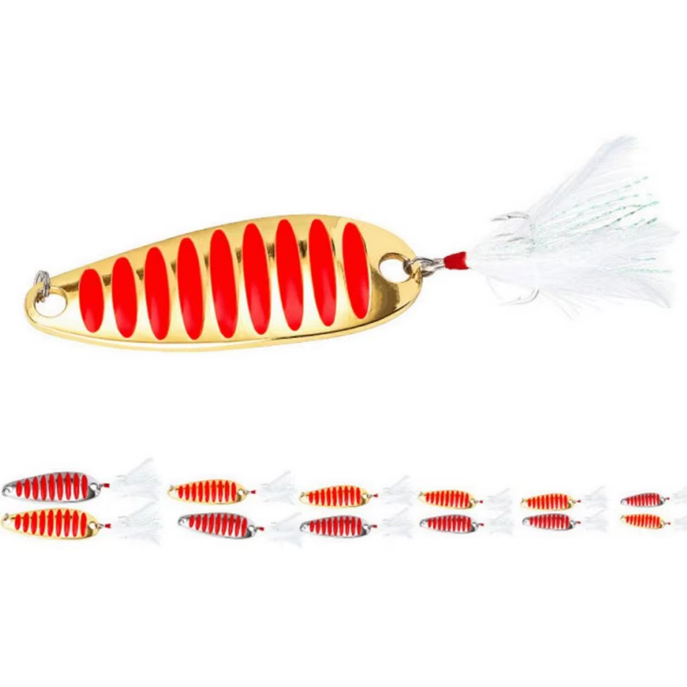 Cuchara giratoria Metal 10g 15g 20g – Señuelo para lubina y carpa - imagen 2