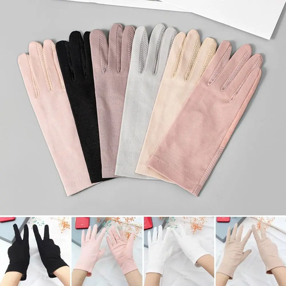 Guantes UV finos con pantalla táctil, antideslizantes, para correr - imagen 5