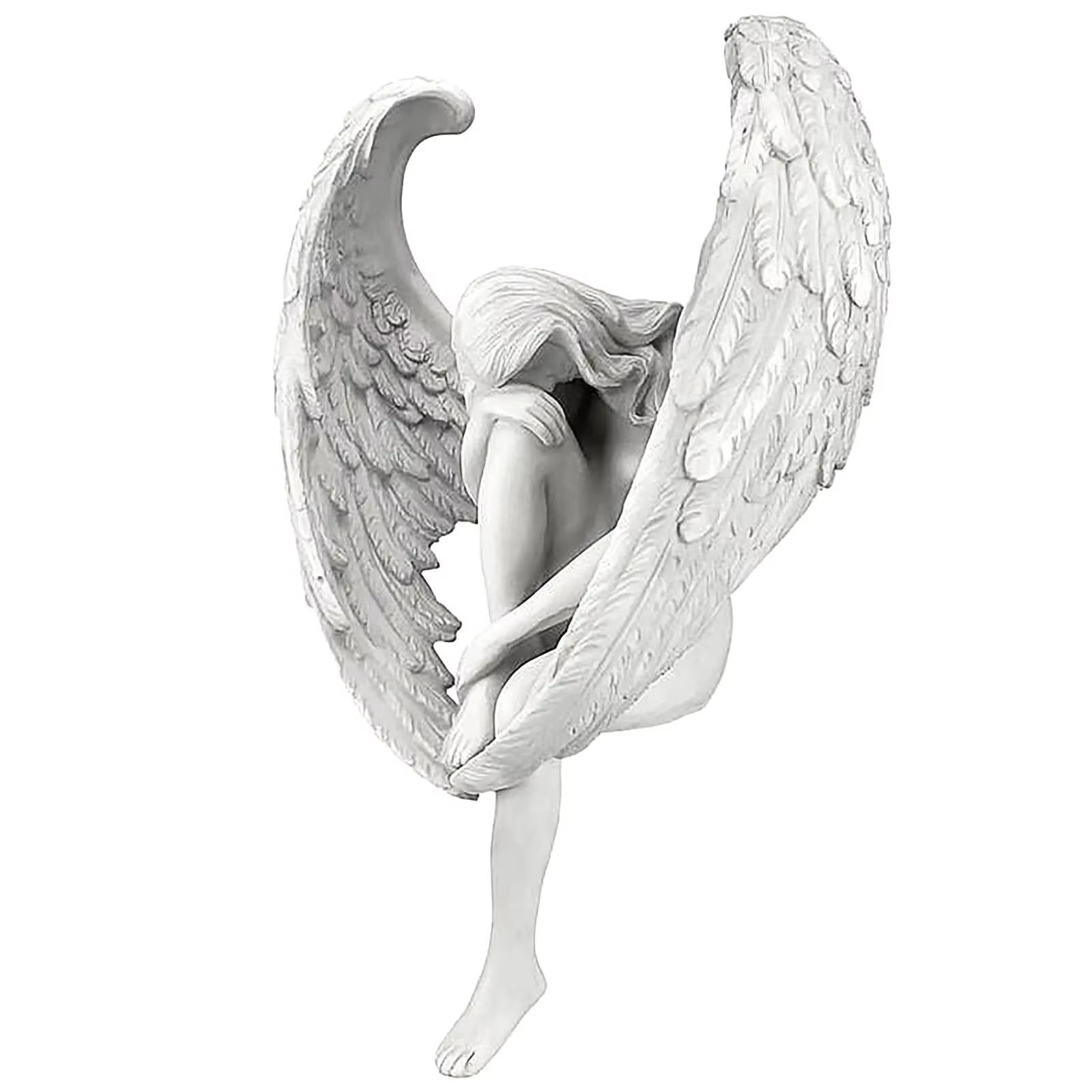 Estatua del Ángel de la Redención vista lateral