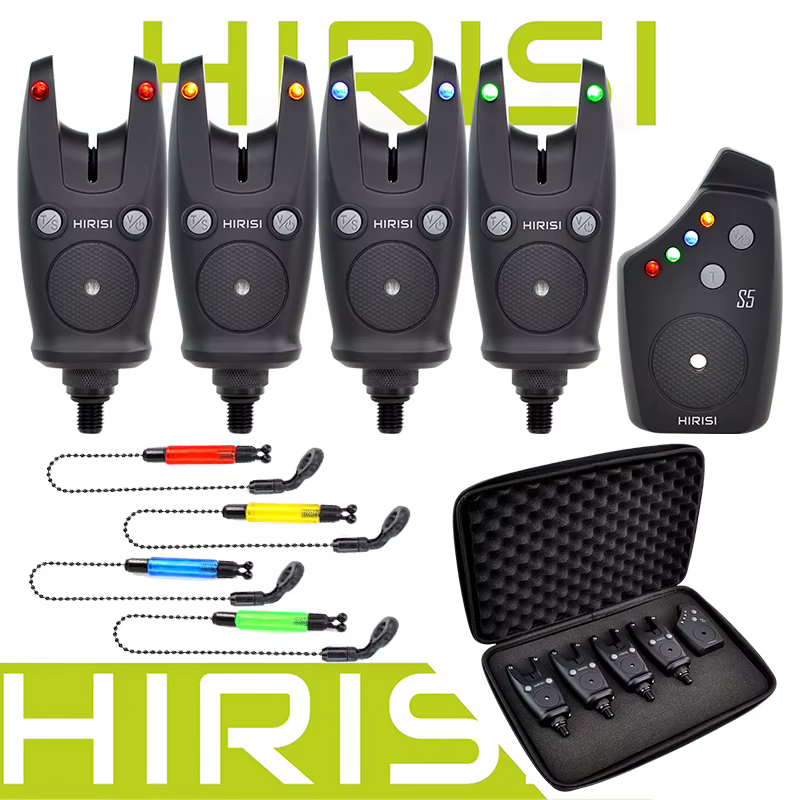 Alarmas de Carpa Hirisi S5 – Indicadores de Picada Impermeables