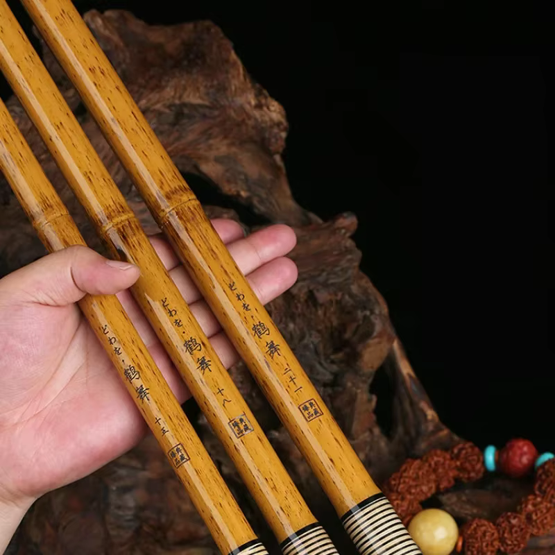 Caña Telescópica de Carbono – Artesanal, Imitación Bambú - imagen 5