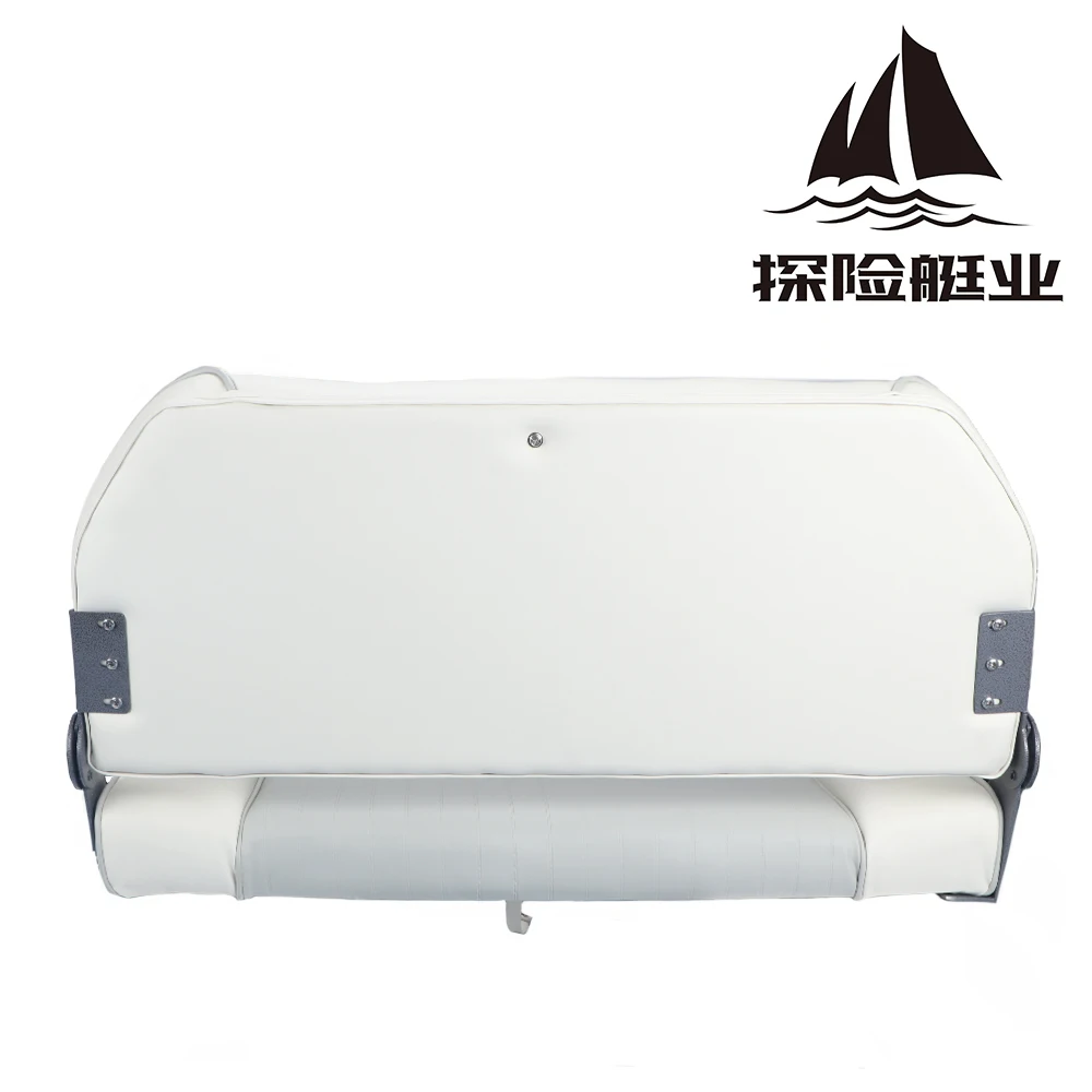 Silla de barco plegable ergonómica cuero anticorrosión para pesca - imagen 4