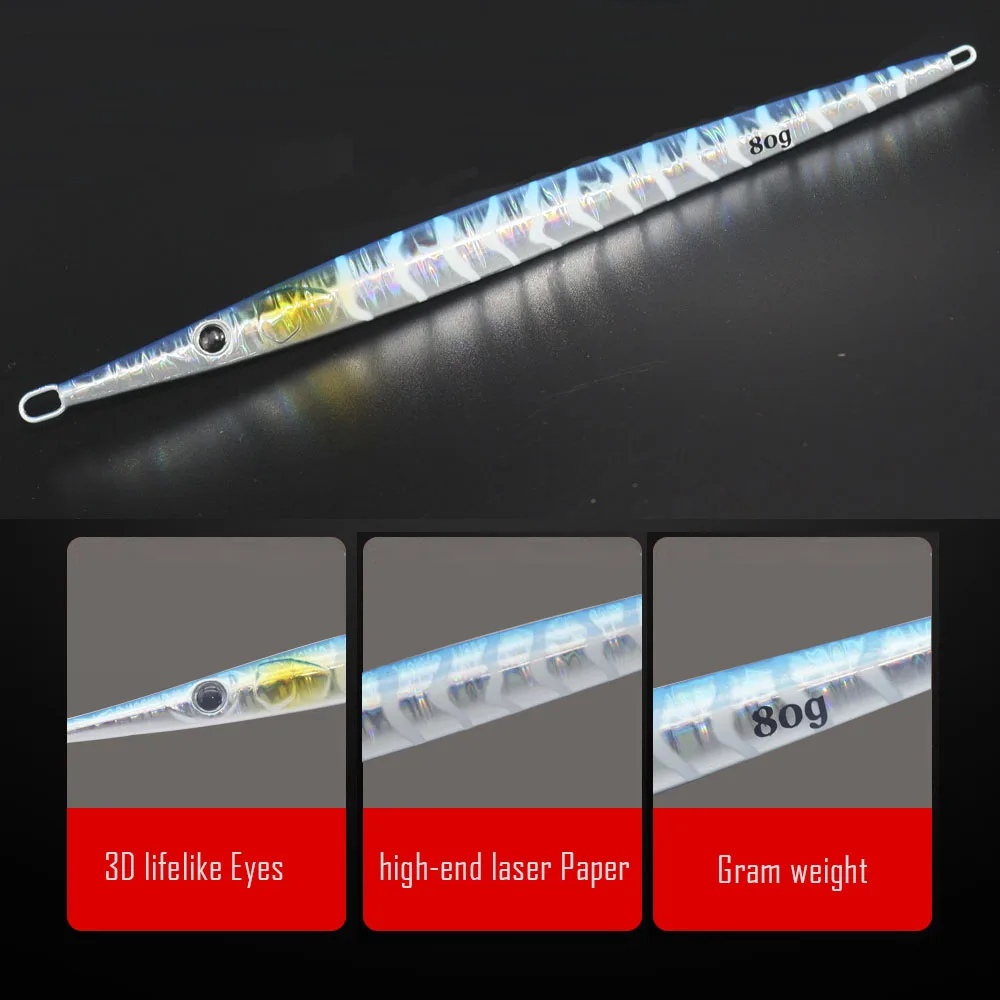 JEKEKU señuelo de jigging lento metal hundimiento rápido para agua salada