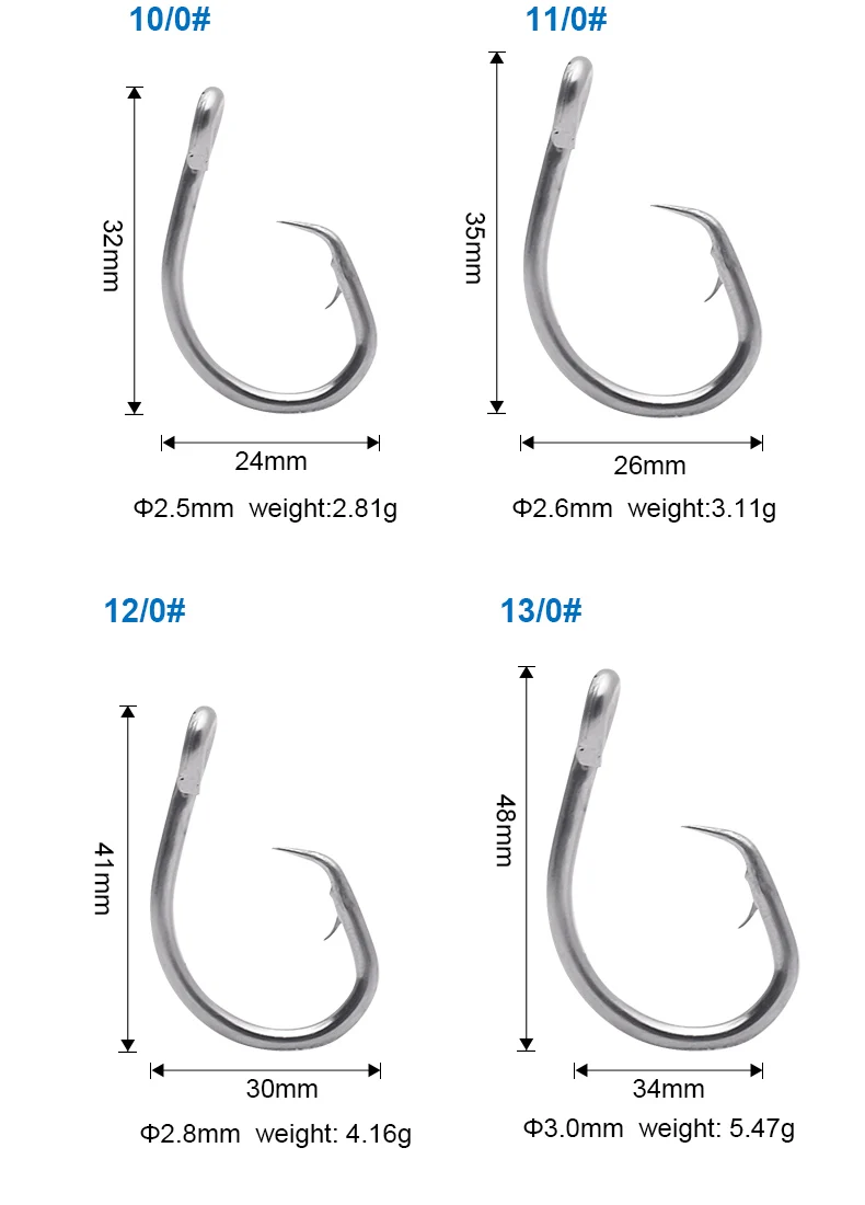 Paquete de 10 anzuelos de pesca JTUUWRAP
