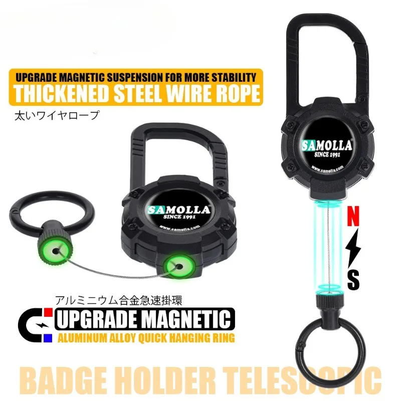 Porta llaves táctico QAJTAO con cuerpo telescópico de aluminio