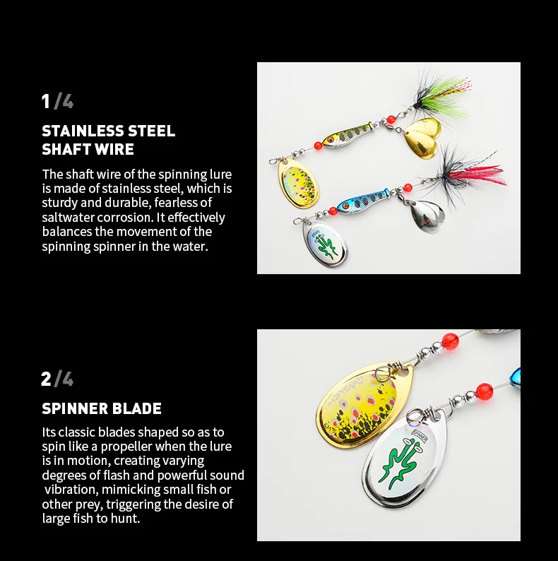 Spinnerbait y crankbaits JOHNCOO en diferentes tamaños y colores