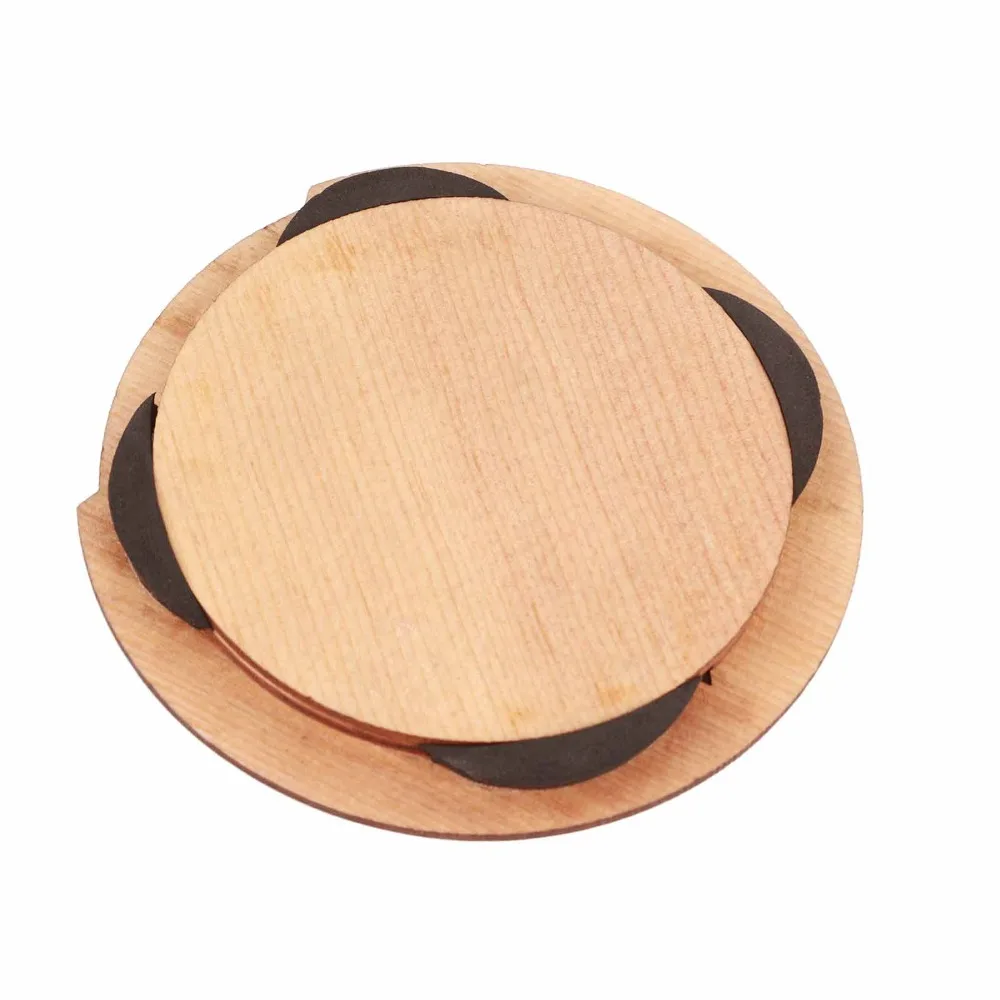 Funda de guitarra de madera clásica con antirroños y patrón decorativo