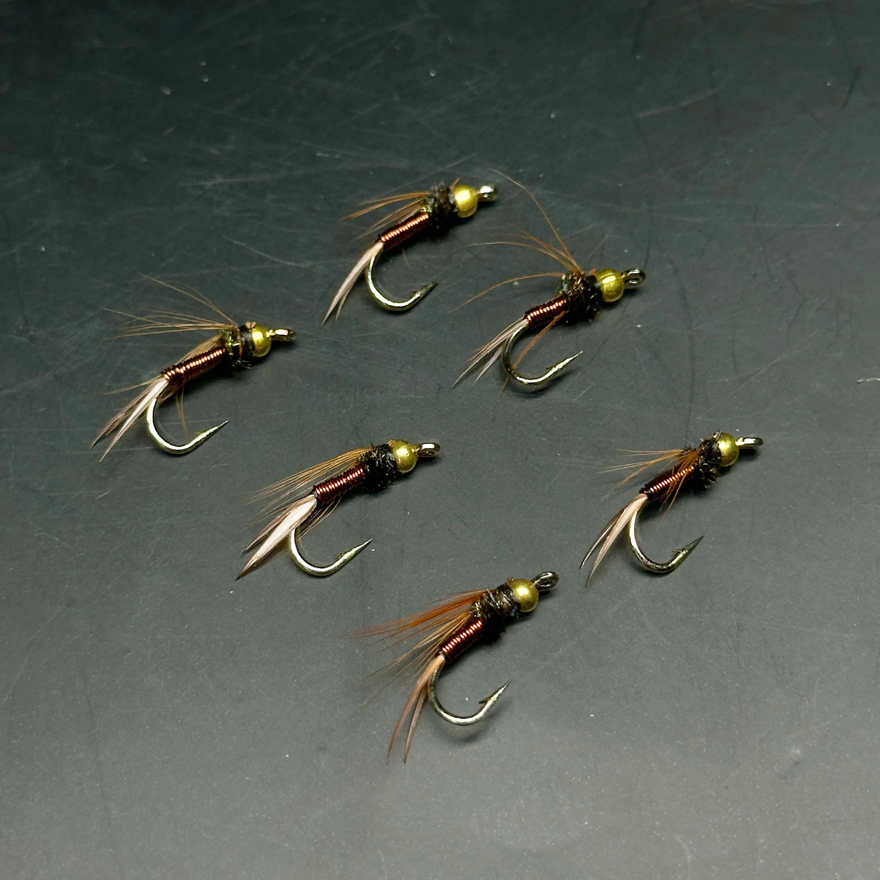 Señuelos de pesca con mosca Brasshead – biónica húmeda para trucha - imagen 5