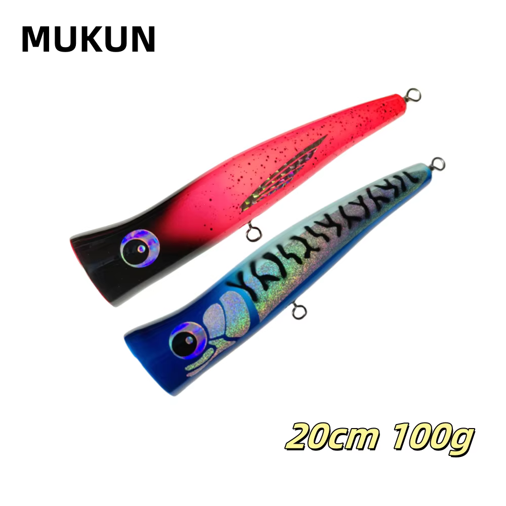 MUKUN Popper GT Topwater – Señuelo de superficie para gran juego