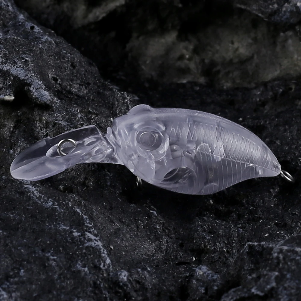 Dr.Holife Crankbait flotante sin pintar – Duro para pesca - imagen 3