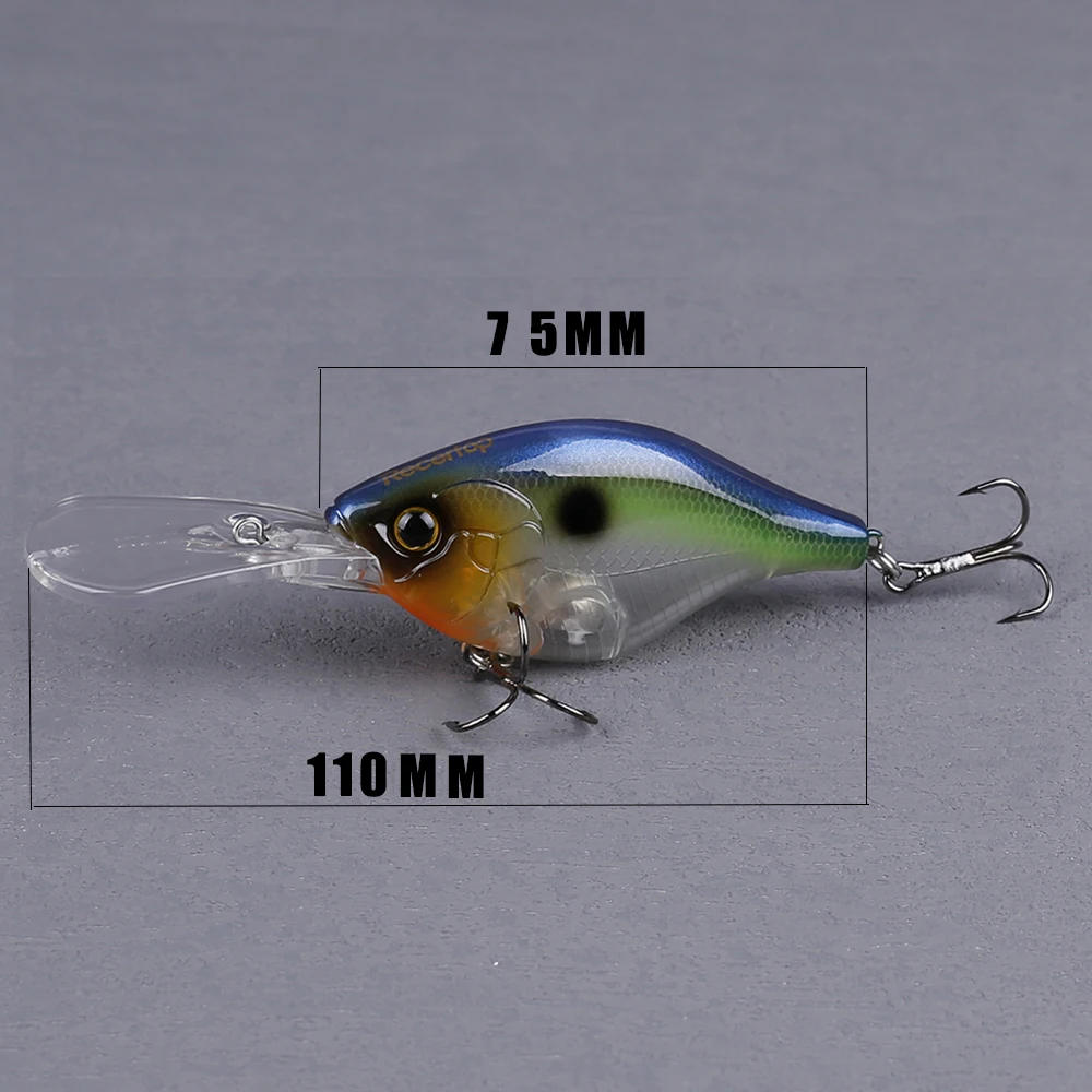 CCLTBA Señuelo Crankbait Flotante para Lubina – Imitación Realista - imagen 2