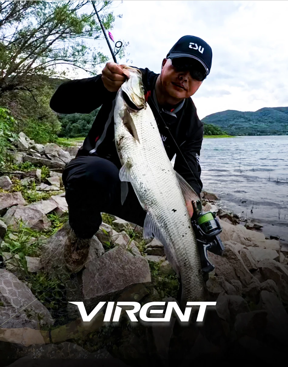 Carrete en entorno de pesca