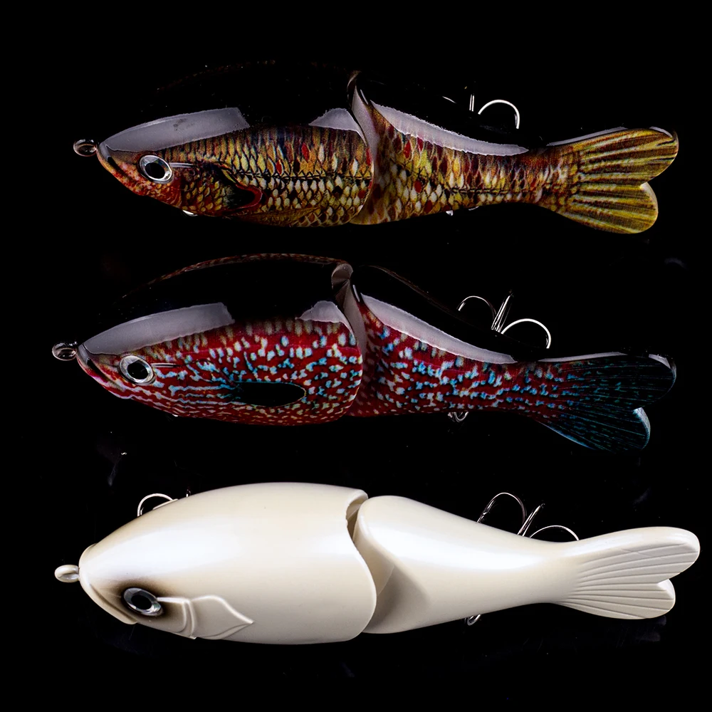 Crankbait oscilante hundido articulado – Señuelo de gran tamaño - imagen 2