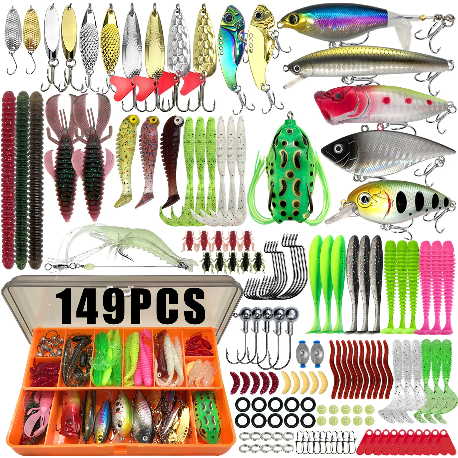 Kit de señuelos para trucha y lucioperca en caja de pesca - imagen 4