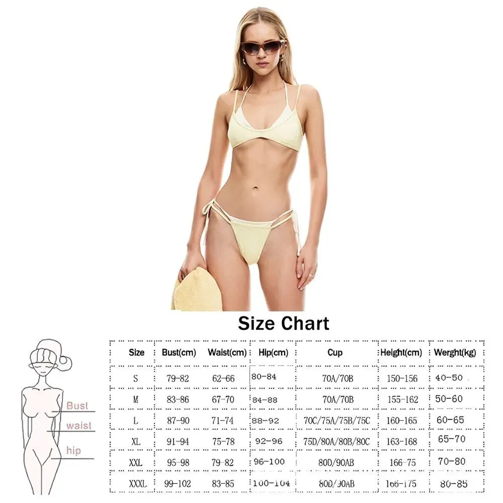 Bikini verano con lunares, halter cintura alta y look informal - imagen 2