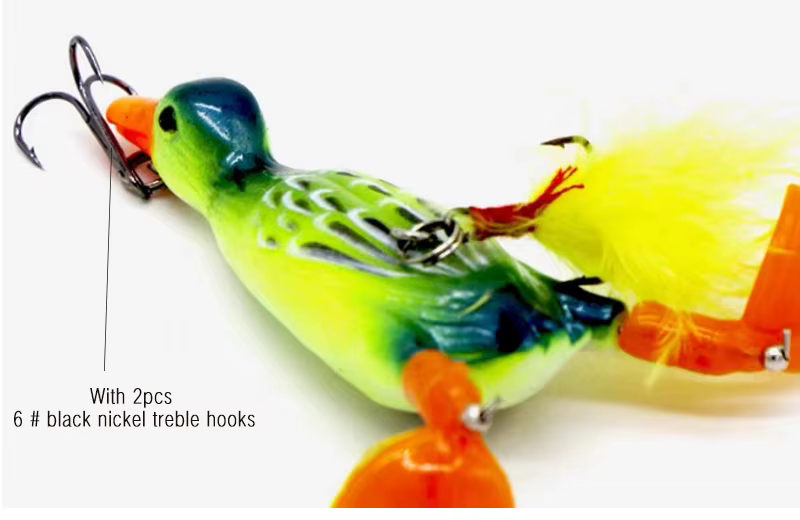 Paquete del señuelo rubber duck TAKEDO 95mm 14g