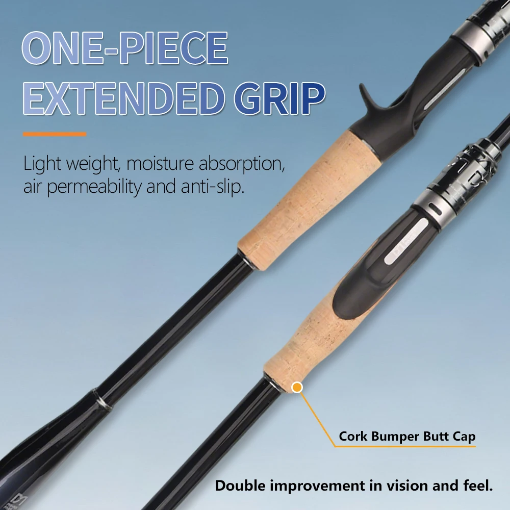 FISHINGFANS RANCY MAX caña de spinning con guías FUJI y asiento