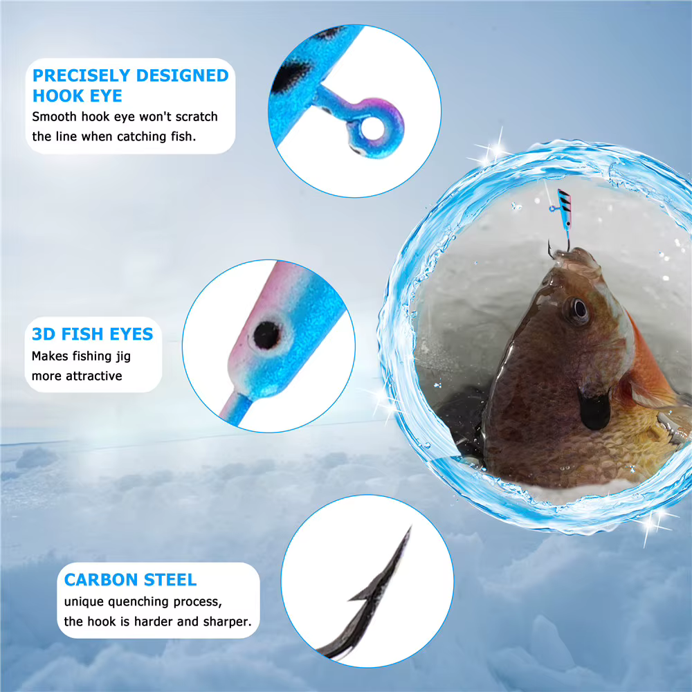 Anzuelos Jig Head pesca en hielo - 1,2-2,6g - imagen 4