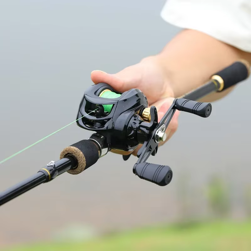 Sougayilang Kit de pesca – Caña telescópica y carrete giratorio