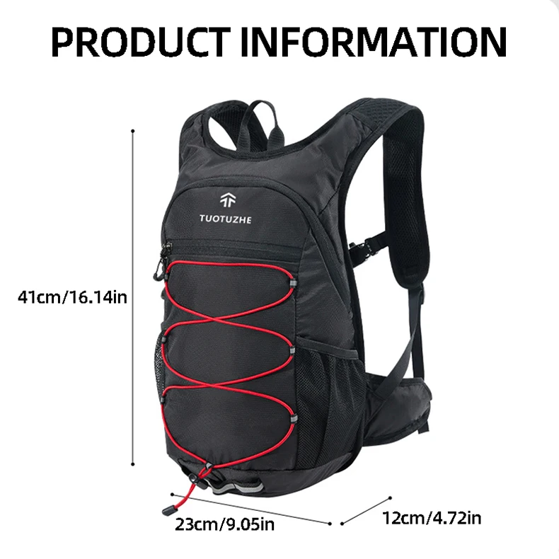 Mochila de pesca senderismo scione vista frontal