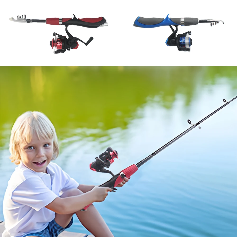 Set Caña Telescópica para Niños con Carrete – Agua Dulce y Mar