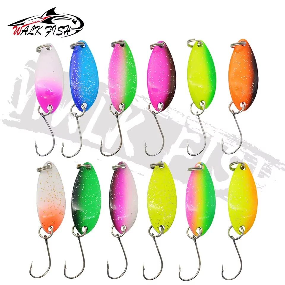 Señuelo Cuchara Walk Fish metálico doble cara con lentejuelas - imagen 5