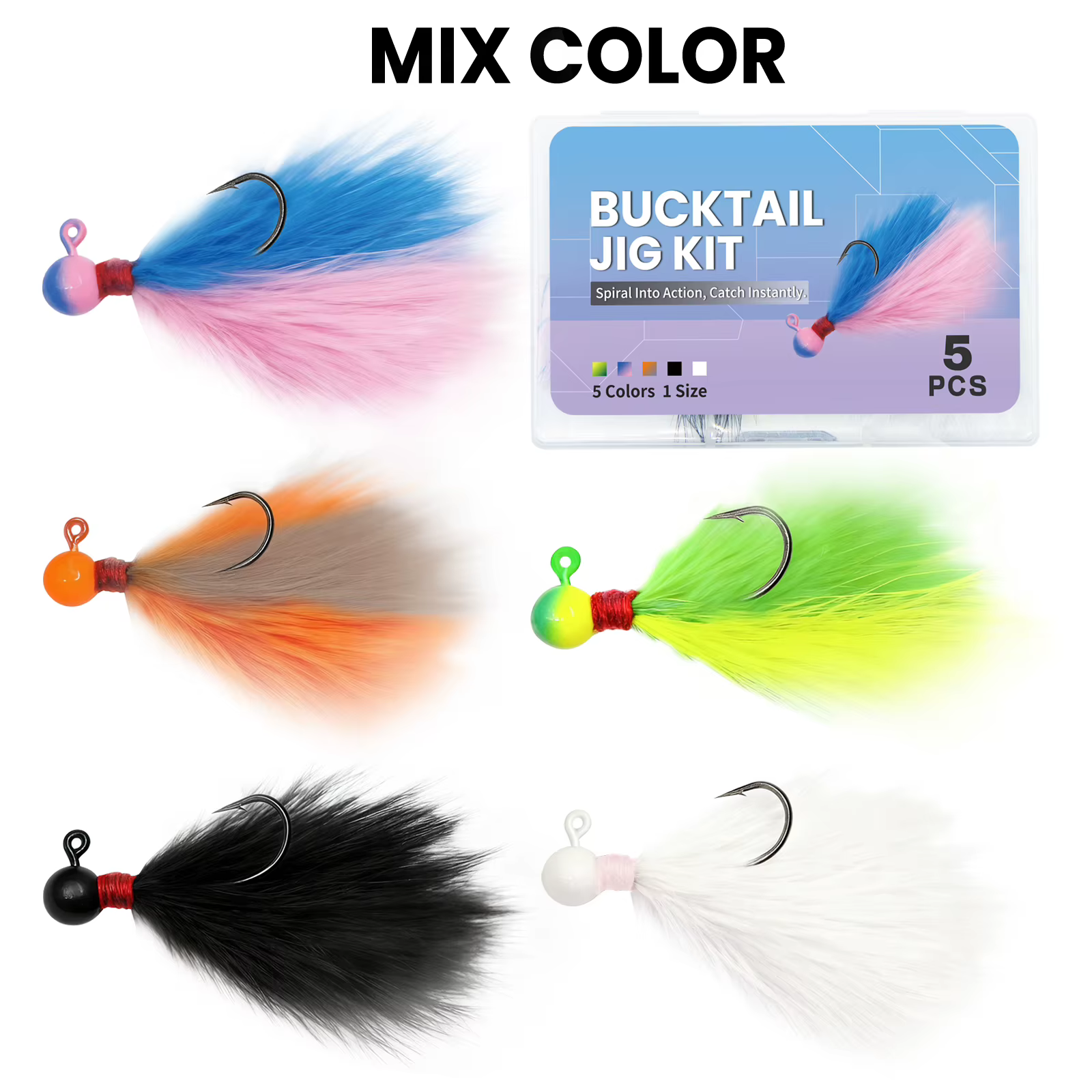 FishTrip Señuelos Marabú para Trucha – Agua Dulce