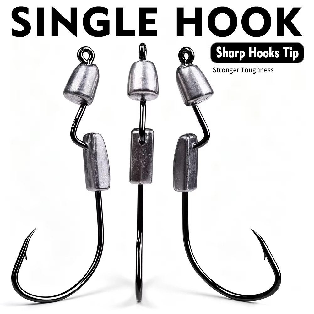 Jig Head Crank Proberos para Vinilo – Anzuelo para Pesca con Cebo Suave
