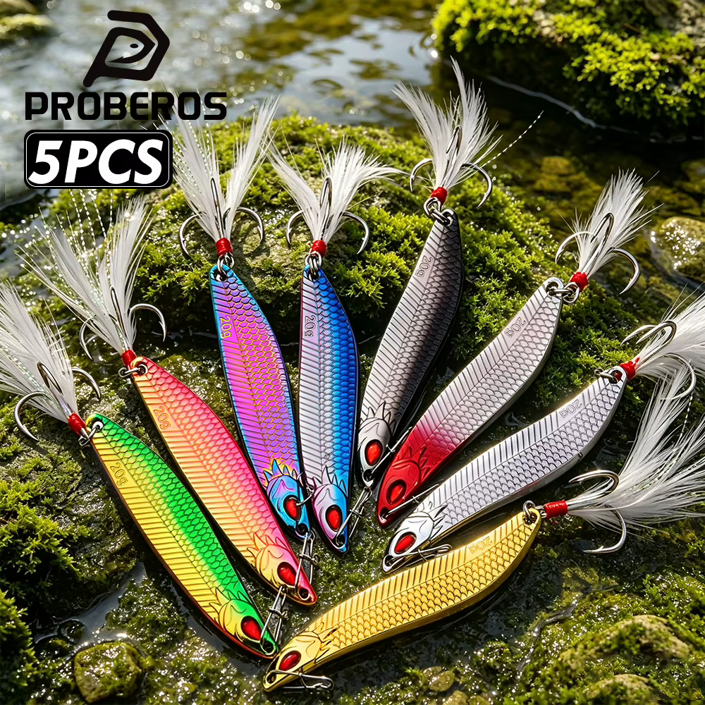 Cucharilla ondulante Proberos Metal para lubina y trucha - imagen 2