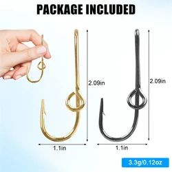 Anzuelo de pesca dorado personalizado - Clip y pin para sombrero