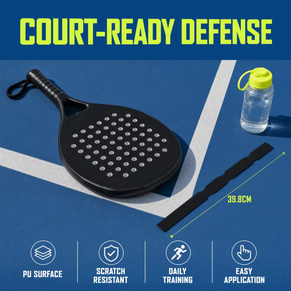 Cinta Protectora Borde Raqueta Pickleball PU Antideslizante - imagen 2