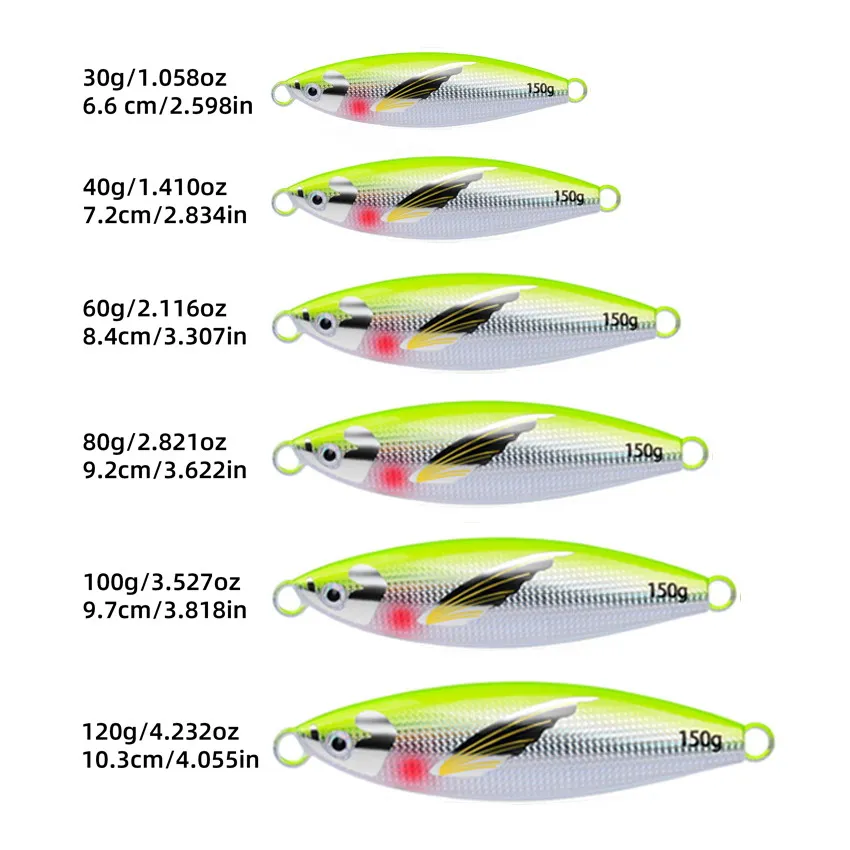 Cuchara Jig de metal Micro fregadero lento para lubina y atún - imagen 3