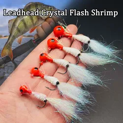 Anzuelo cabeza de plomo cristal flash para pesca de camarones