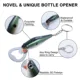 Abridor de cerveza con llavero señuelo de pesca de acero - imagen 2