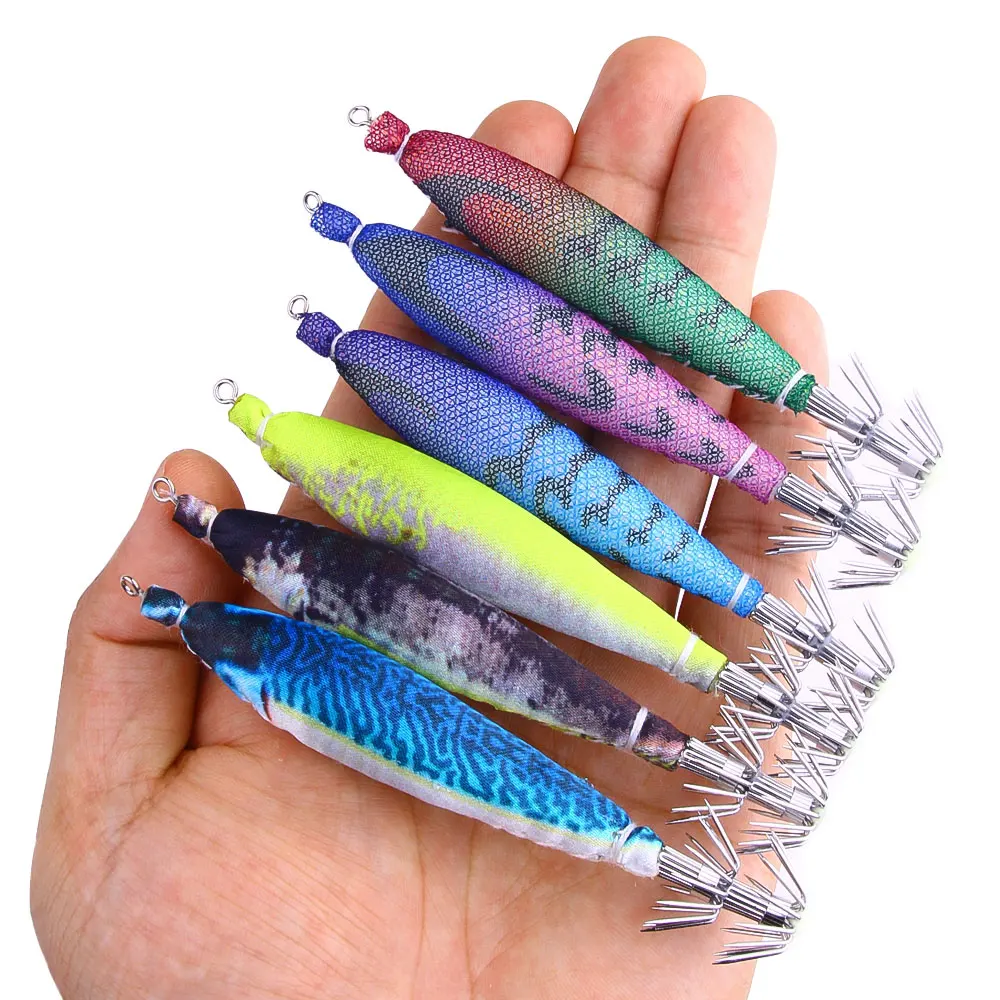 Jigs luminosos para calamar horizontales de agua salada