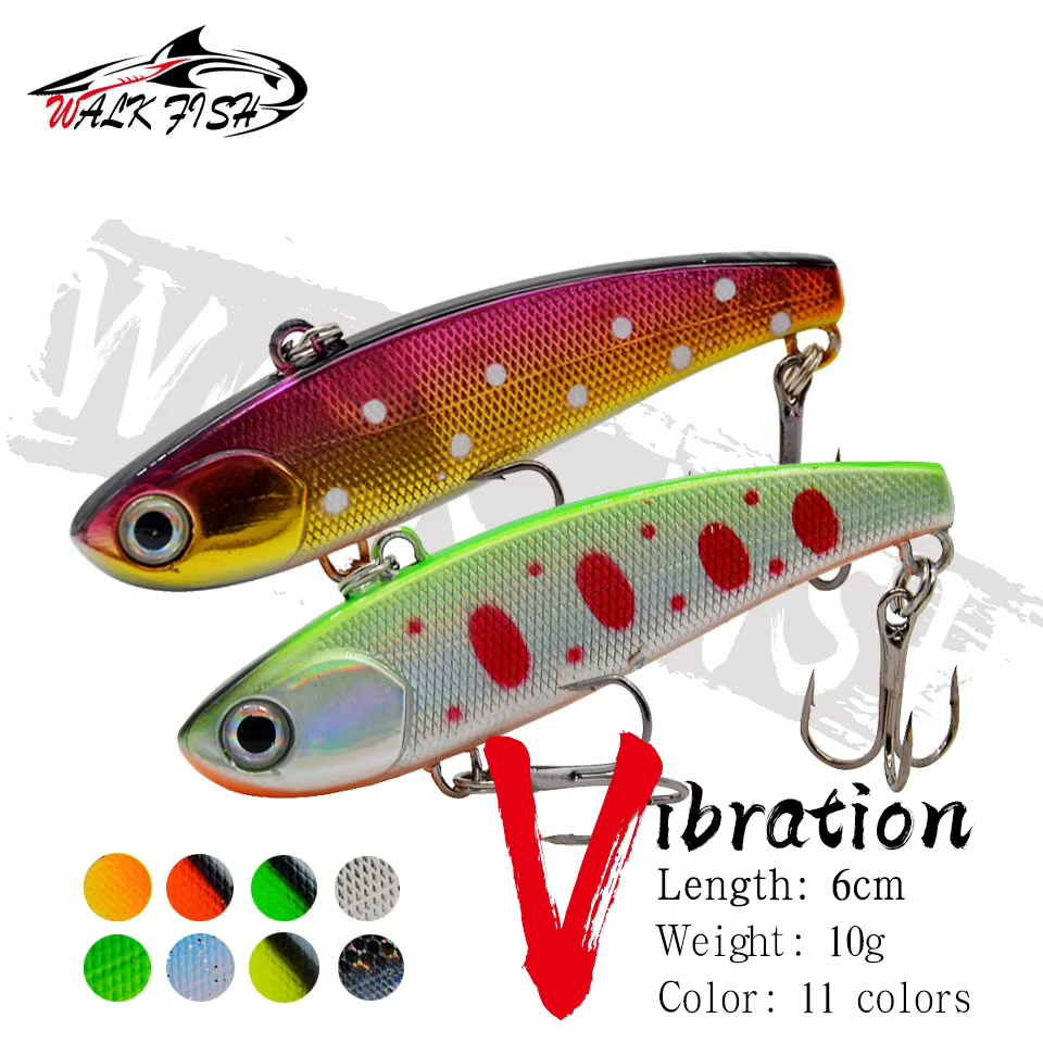 WALK FISH VIB 60mm 10g Cebo duro para lucio – Señuelo para hielo - imagen 5