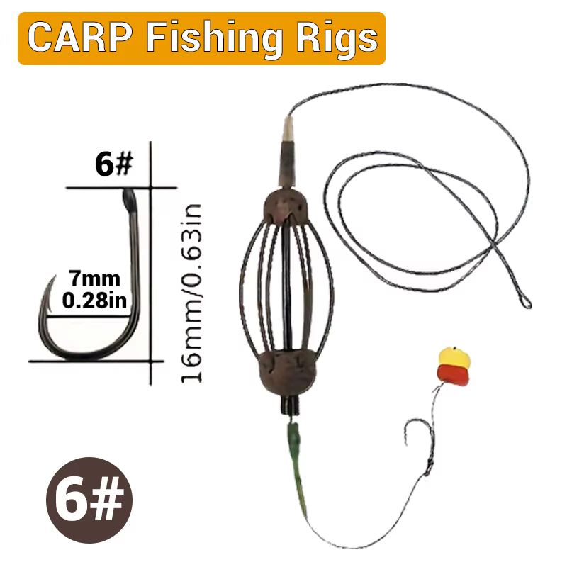 Sistema Feeder para Pesca de Carpa con Jaula y Maíz Artificial - imagen 4