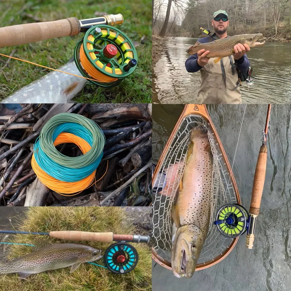 Línea de pesca flotante Maximumcatch con tramos de diferentes colores