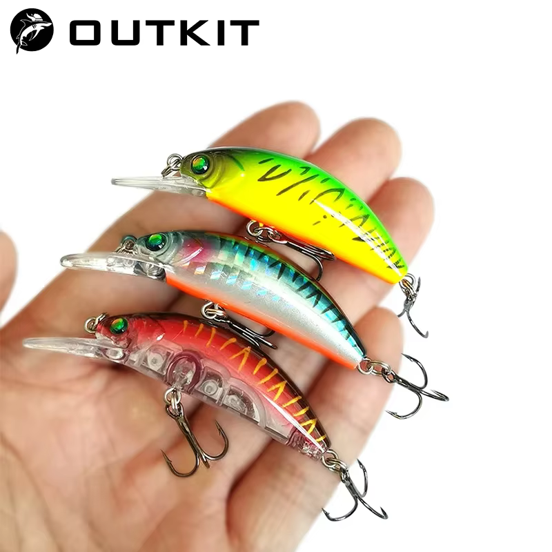 OUTKIT Minnow Flotante – Cebo para lubina, perca y trucha - imagen 2