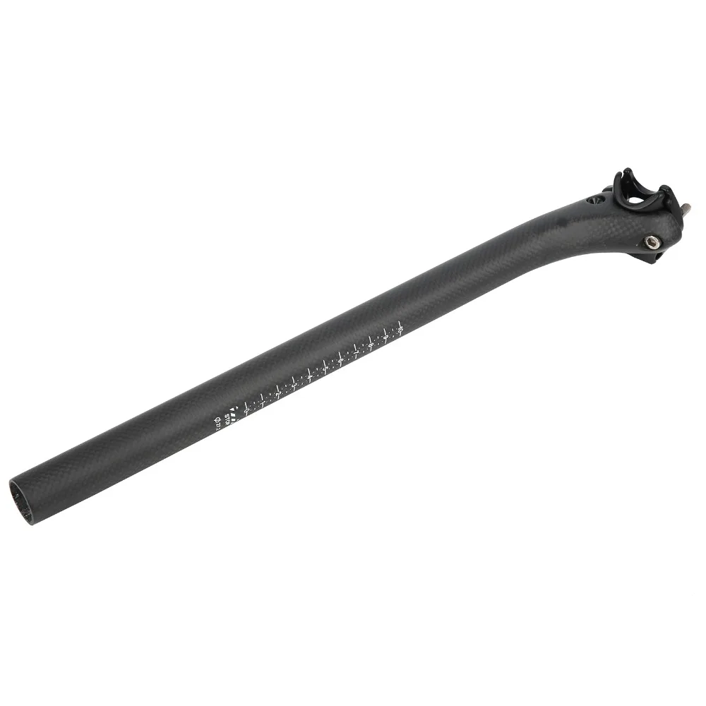 Tubo de asiento de fibra de carbono ligero negro mate para MTB - imagen 4