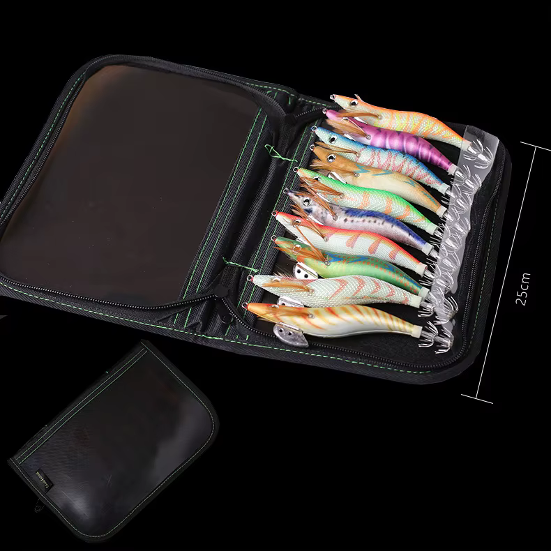 Jig Luminoso 3D para Calamar – Señuelo Shrimp Glow en Madera - imagen 4