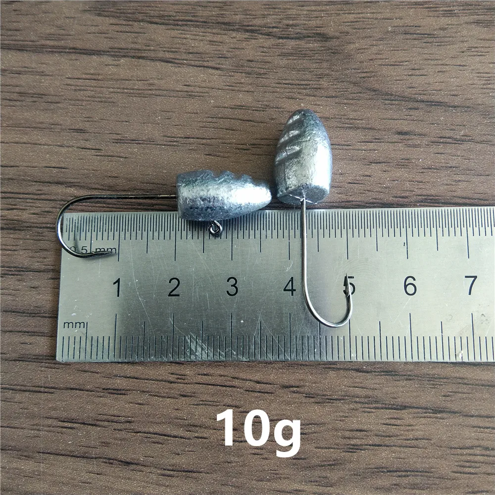 Primer plano del anzuelo Swolfy con punta afilada
