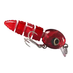 Crankbait articulado multiseccion con anzuelos triples hundimiento