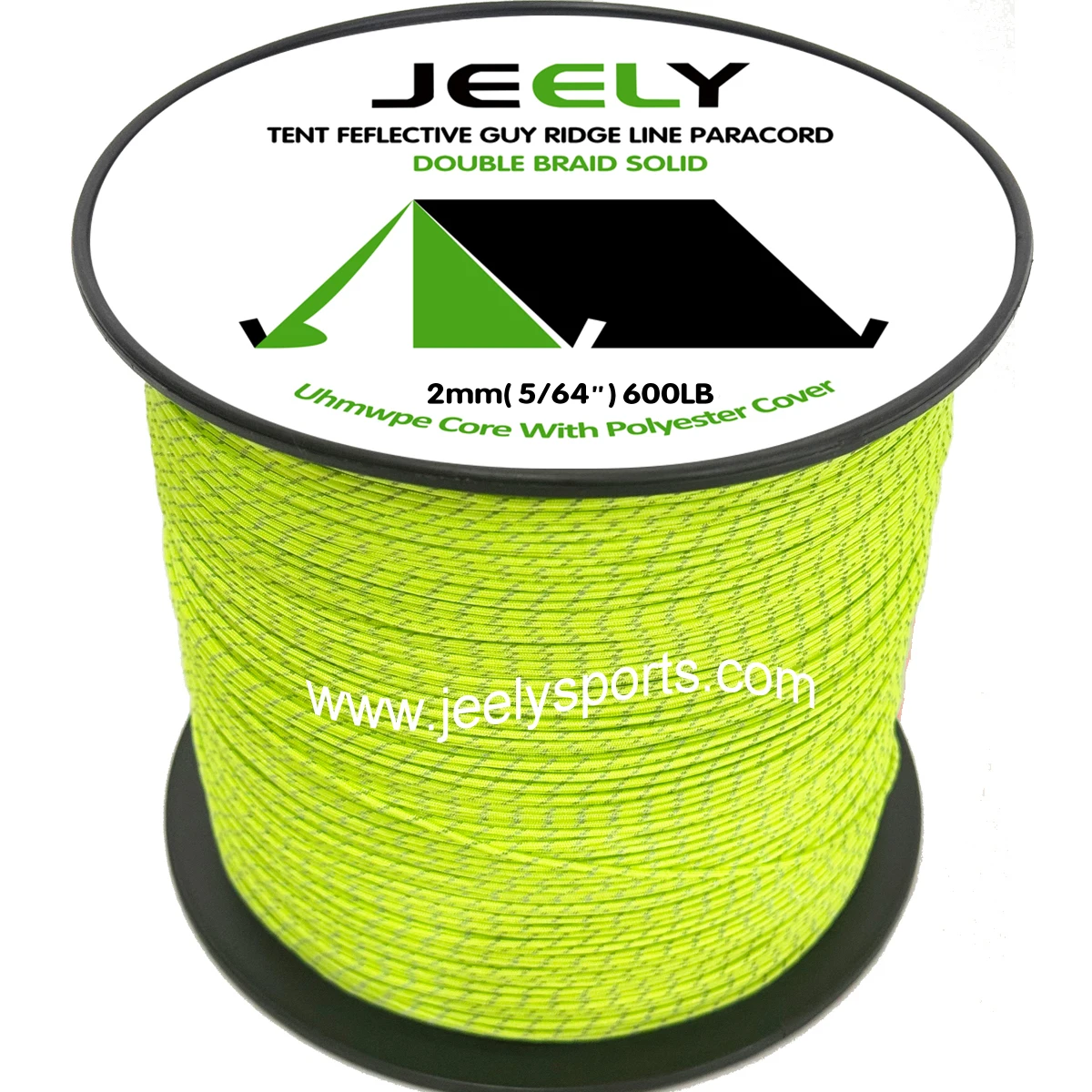 Cuerda UHMWPE con rastreadores reflectantes