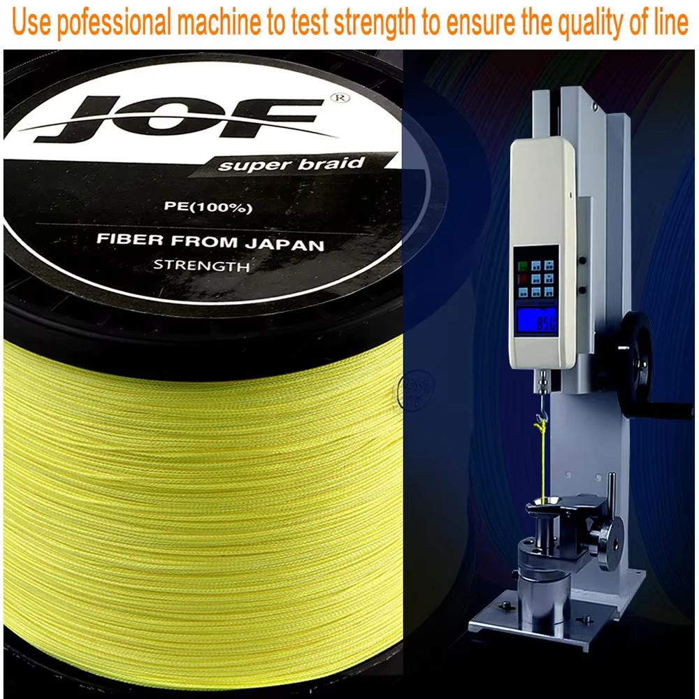 JOF PE Línea de pesca multifilamento trenzada japonesa resistente - imagen 4