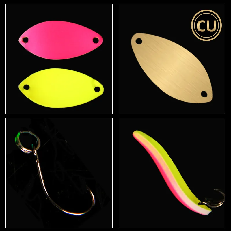 Cuchara giratoria UV Letoyo Mini para pesca de trucha y perca - imagen 3