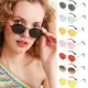 Gafas de sol vintage ovaladas montura pequeña UV400 con gradiente - imagen 2