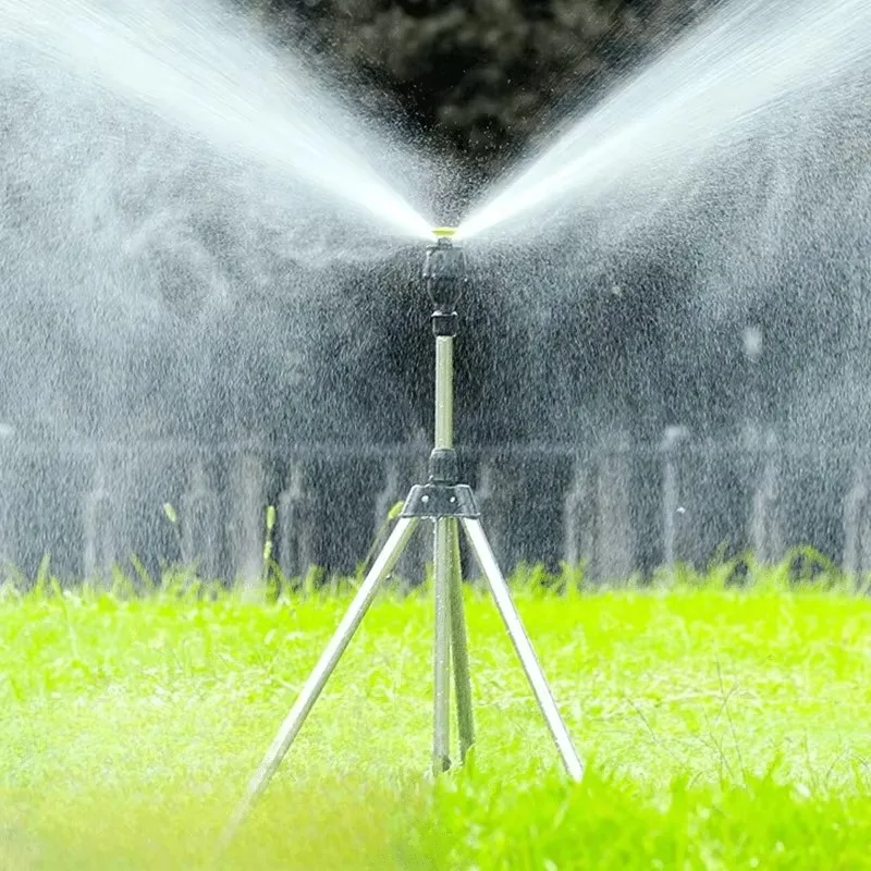 Aspersor jardín giratorio con trípode telescópico de acero inoxidable - imagen 4