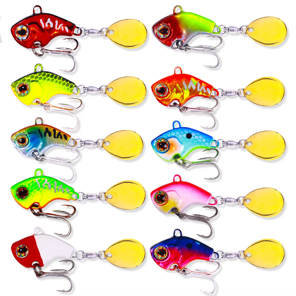 Spinner Hengjia VIB – Cebo giratorio metálico multigramo para pesca